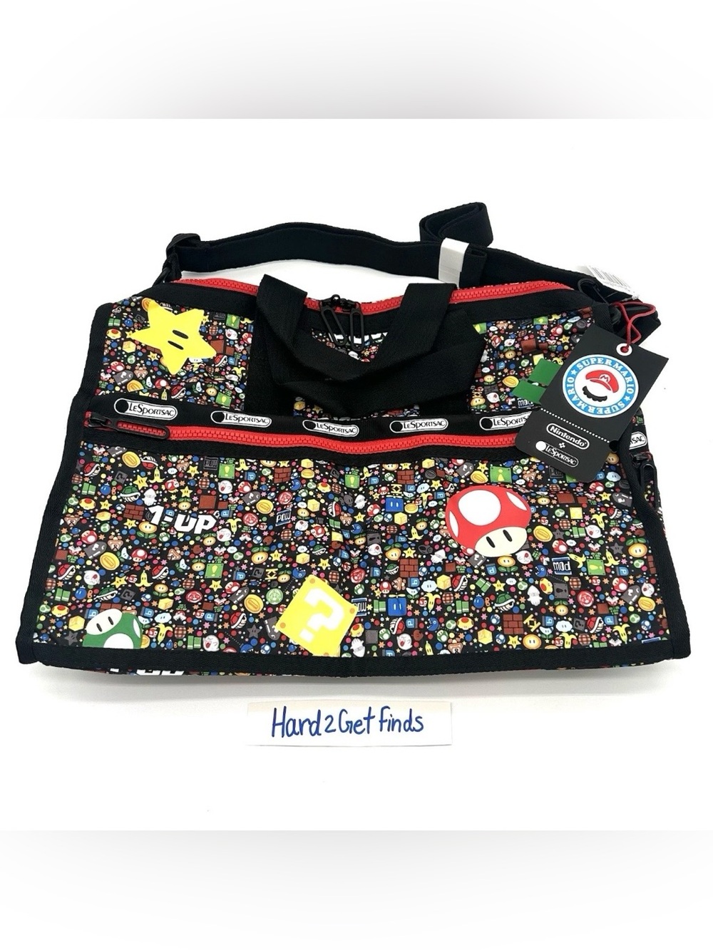 Nintendo LeSportsac Super Mario Medium Weekender Travel Bag Limited Edition NWT
